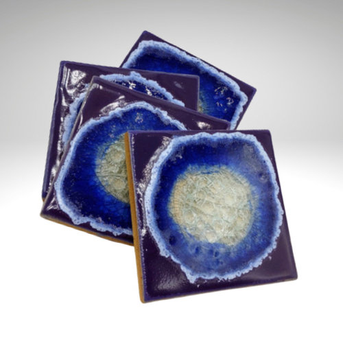 KB-526 Coaster Set - Purple $42 at Hunter Wolff Gallery